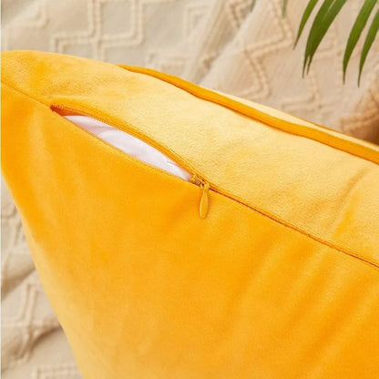 Fall Striped Velvet Pillow Cover — styling detail