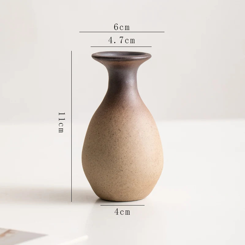 Stone Shape Ceramic Mini Vase Hydroponic Gift | Aurelia