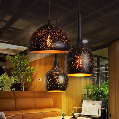 Retro Industrial Iron Pendant