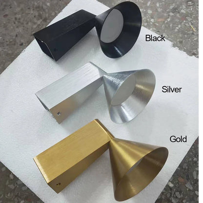 Italian Conical Aluminum Wall Sconce