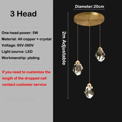 Crystal chandelier with 4000K natural white light and iron frame finish