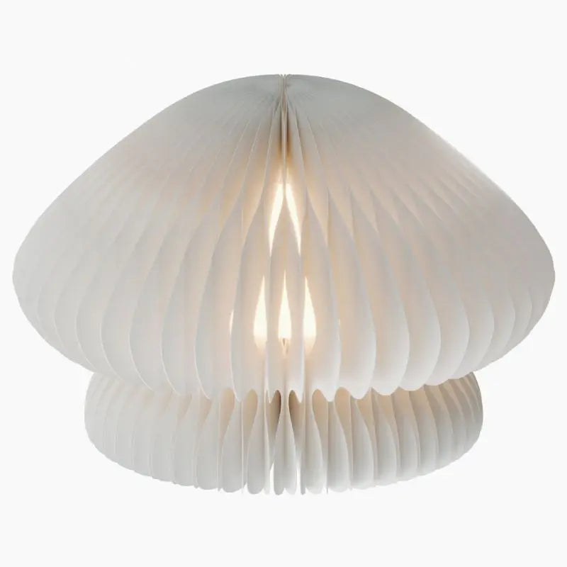 Paper jellyfish night light as photo prop with soft backdrop