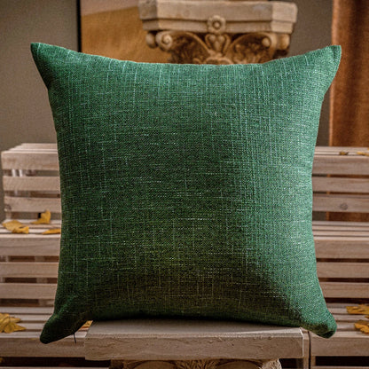 Solid Fabric Throw Pillow Cover — styling detail