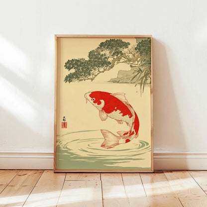 Japanese Koi Fish Zen Pond Canvas Wall Art