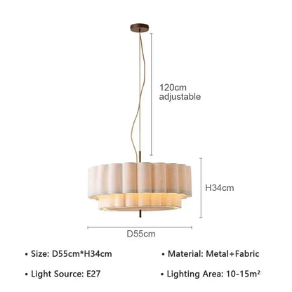 Wabi Sabi Drum Pendant Light