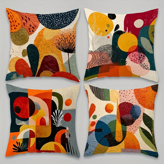 Modern Geometric Throw Pillow Cover
