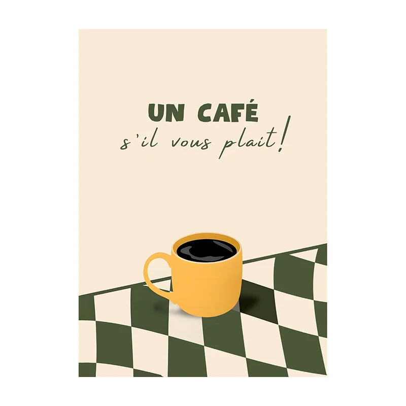 Coffee Diver Trendy Canvas Wall Art Print