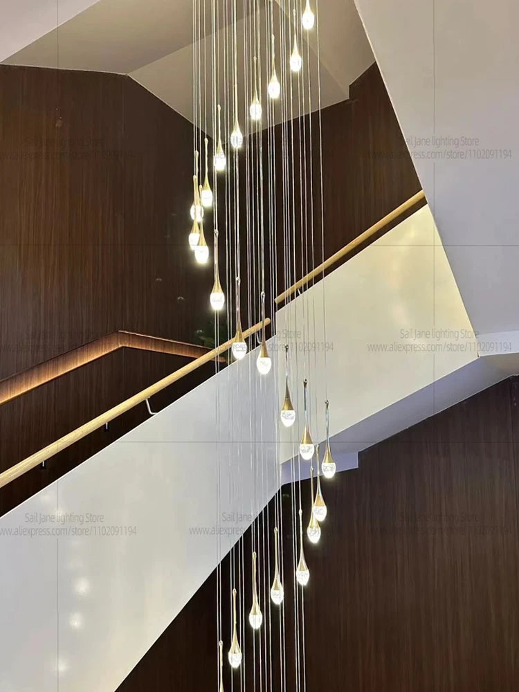 Nine head crystal chandelier, 15.7 in across, with a 118.1 in drop