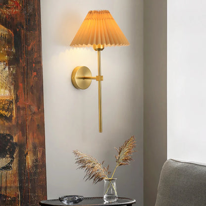 wall sconce, side profile showing mounting depth