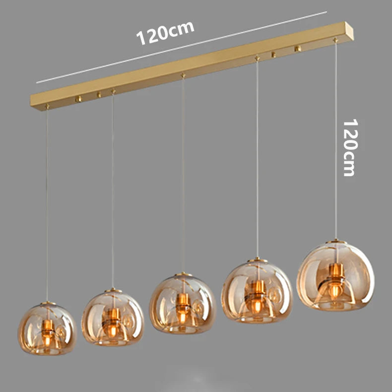 Iron Glass LED Pendant Light