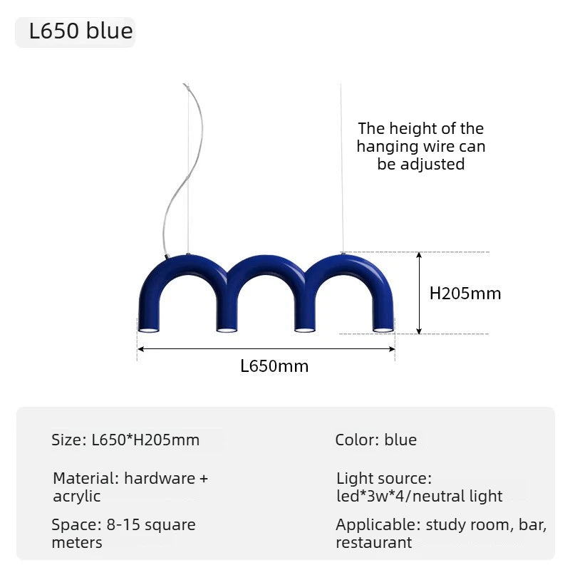 Multi Head Metal Pendant Light