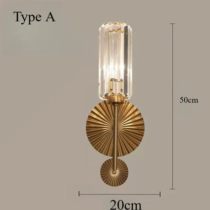 Minimalist Crystal LED Wall Sconce