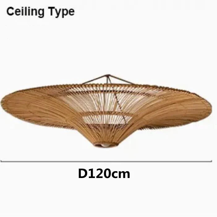 Rattan Dome Pendant Light