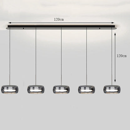 Multi Head Glass Pendant Light