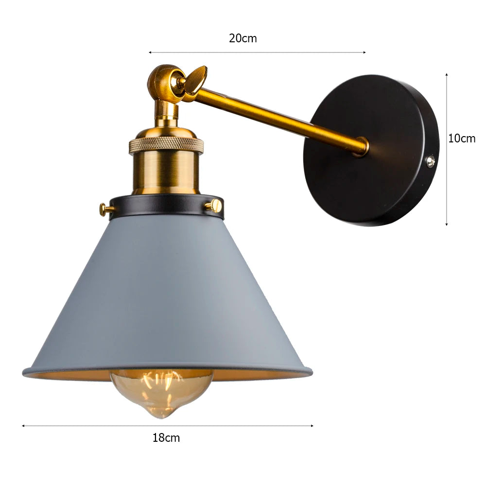 Vintage Industrial E27 Wall Sconce