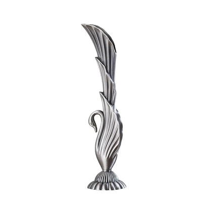 Nordic geometric electroplated metal vase housewarming gift