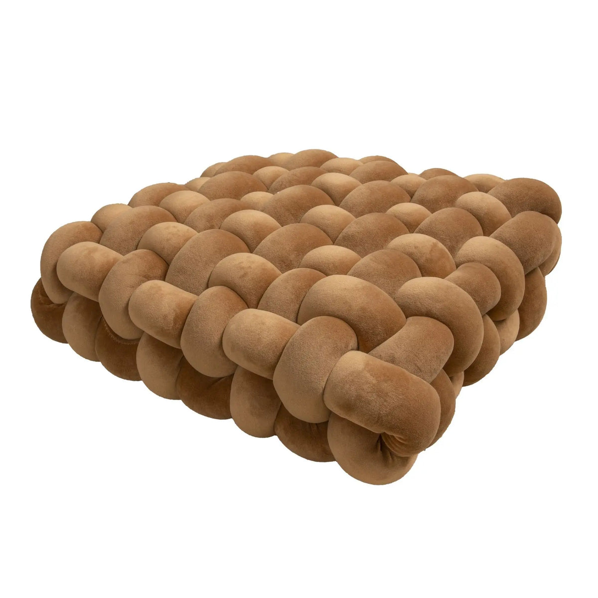 Hand-Woven Knot Throw Pillow