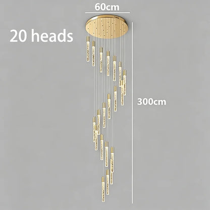 Crystal Multi Rod Chandelier