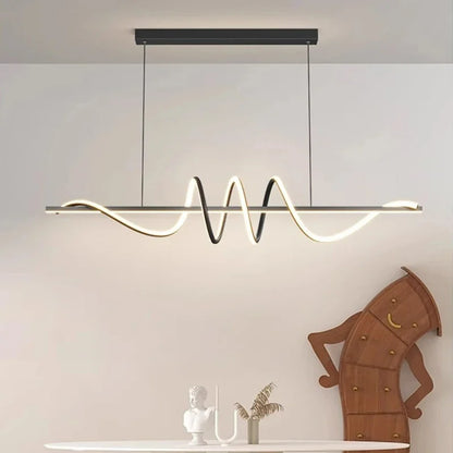 LED Linear Strip Pendant Light