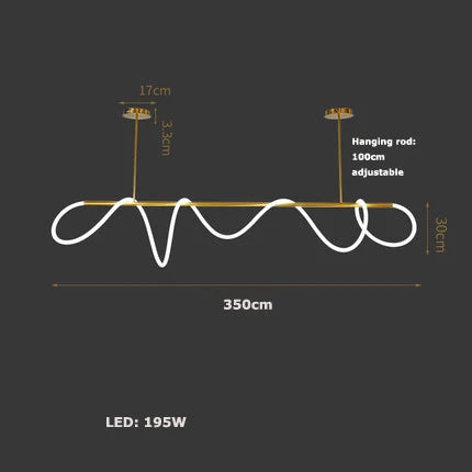 Linear Bar Pendant Light