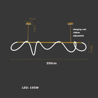 Linear Bar Pendant Light