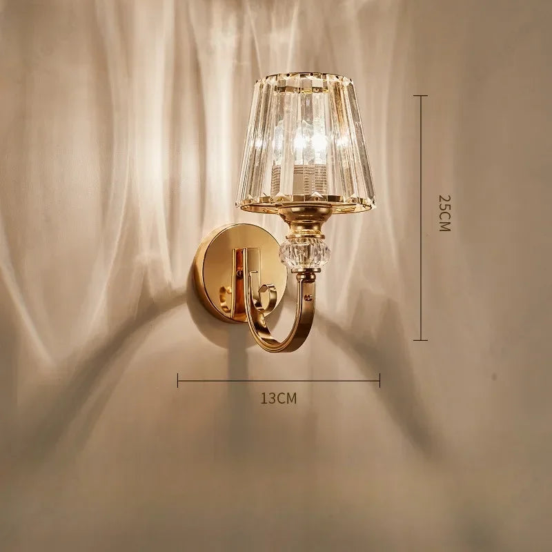 Crystal LED Bathroom Wall Sconce