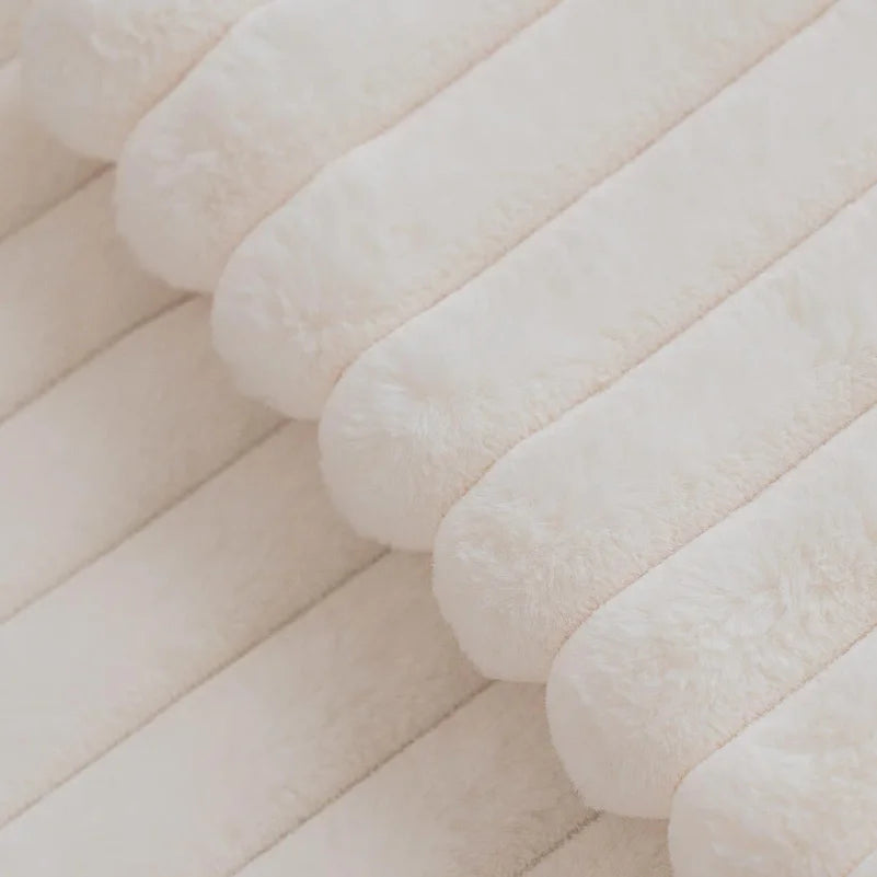Woven Stripe Throw Pillow Cover — styling detail