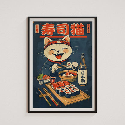 Japanese Sushi Bar Canvas Wall Art