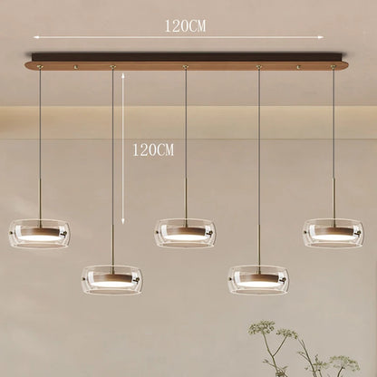 Multi Head Glass Pendant Light