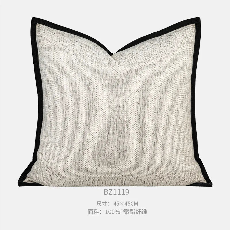Geometric Jacquard Throw Pillow Cover — styling detail