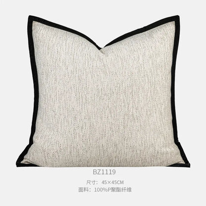 Geometric Jacquard Throw Pillow Cover — styling detail