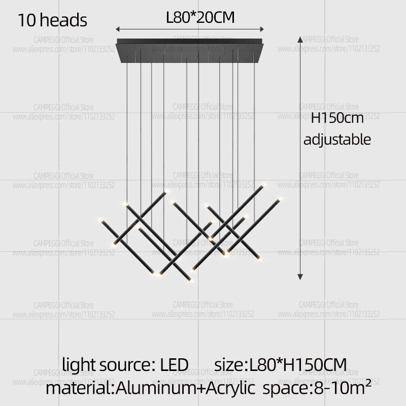 Thirty six head chandelier, 23.6 in across, with a 196.9 in drop