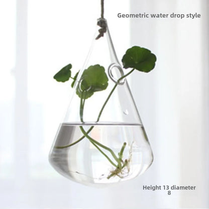 Hanging Glass Terrarium Vase Hydroponic Gift | Aurelia