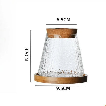 Glass hydroponic vase propagation station elegant table décor