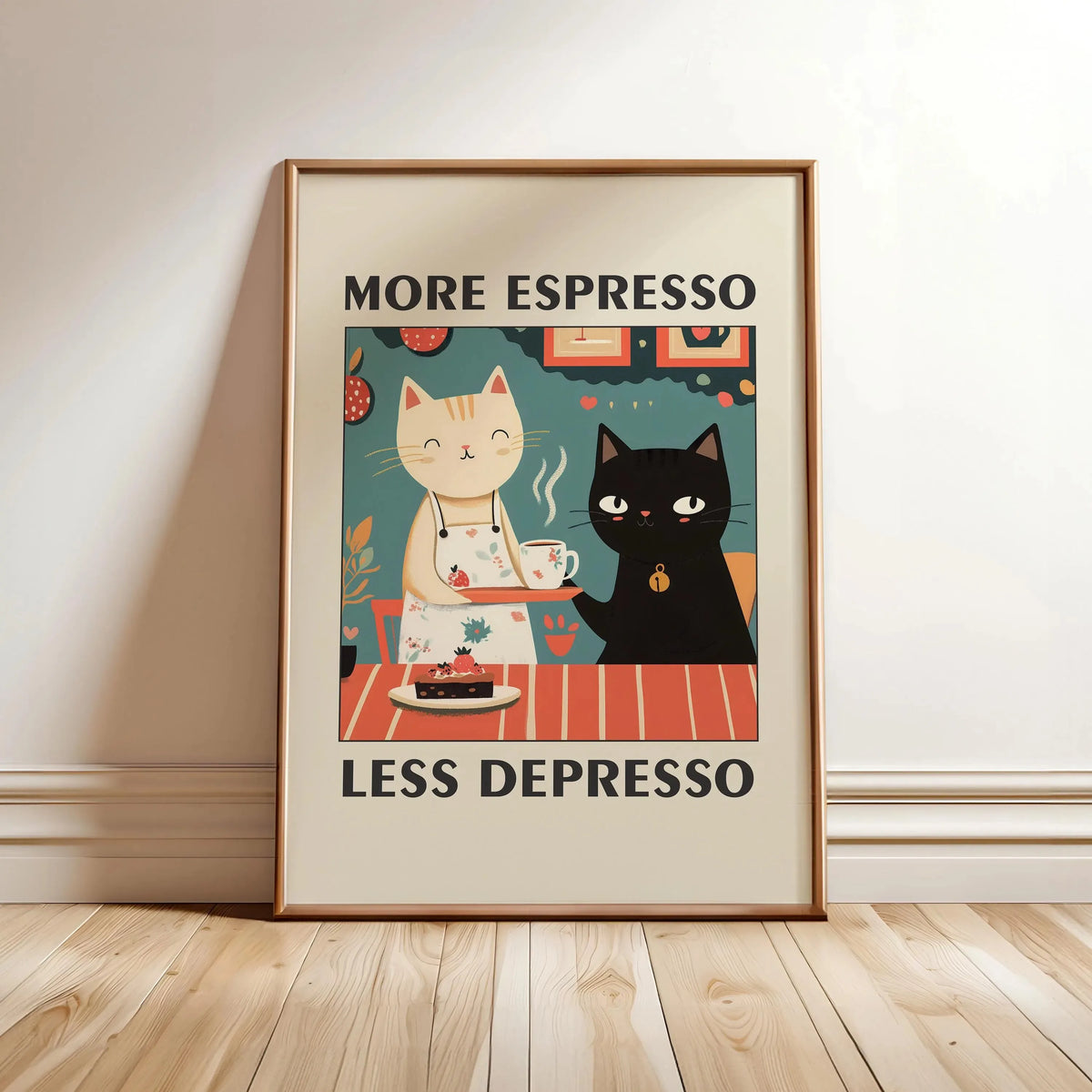 Wash Your Paws Black Cat Bathroom Canvas Wall Art