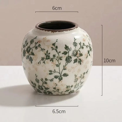 Crackle Ceramic Flower Vase Gift Set | Aurelia