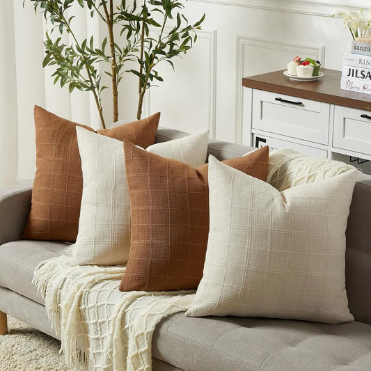 Boho Patchwork Corduroy Pillow Cover