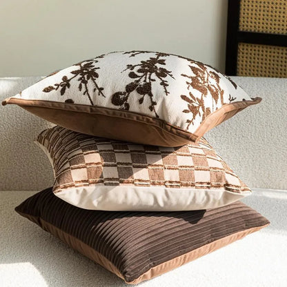Branch Print Luxury Pillow Cover — styling detail