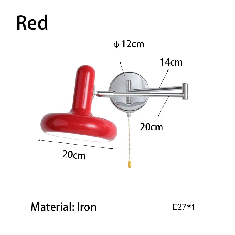 Nordic Retractable Swing Arm Wall Sconce