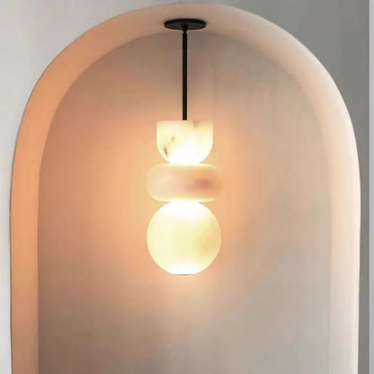 Natural Marble Pendant Light
