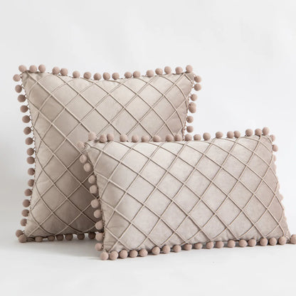 Christmas Red Corduroy Pillow Cover