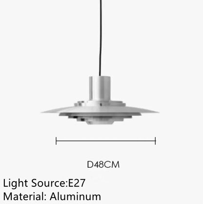 Metal UFO Disc Pendant Light