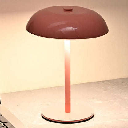 Silver mushroom lamp dimmable detachable ambient bedroom display