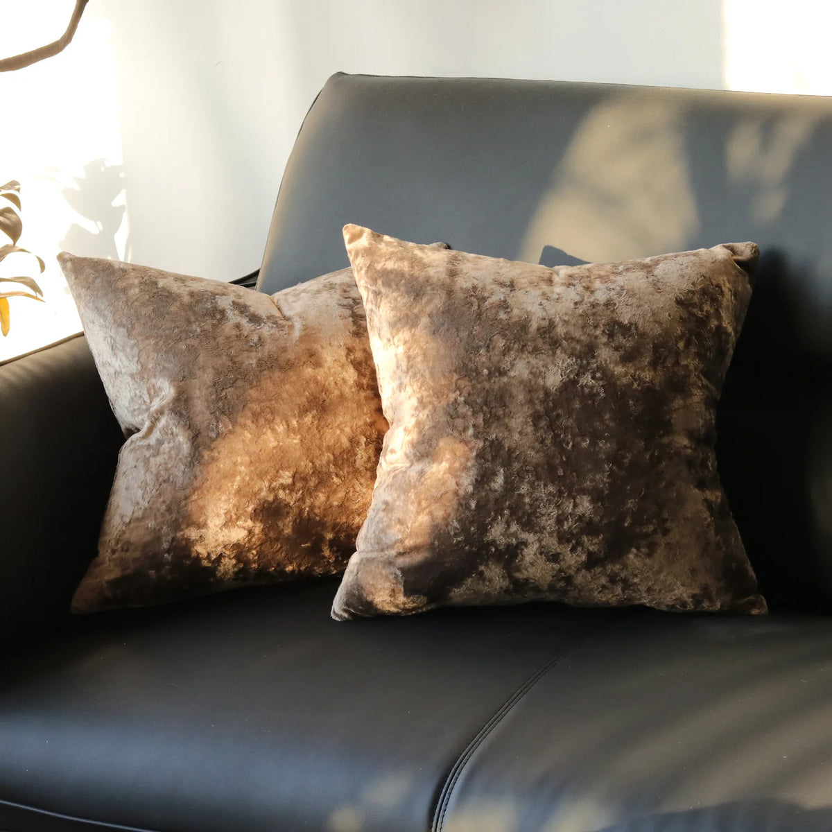 Solid Fabric Throw Pillow Cover