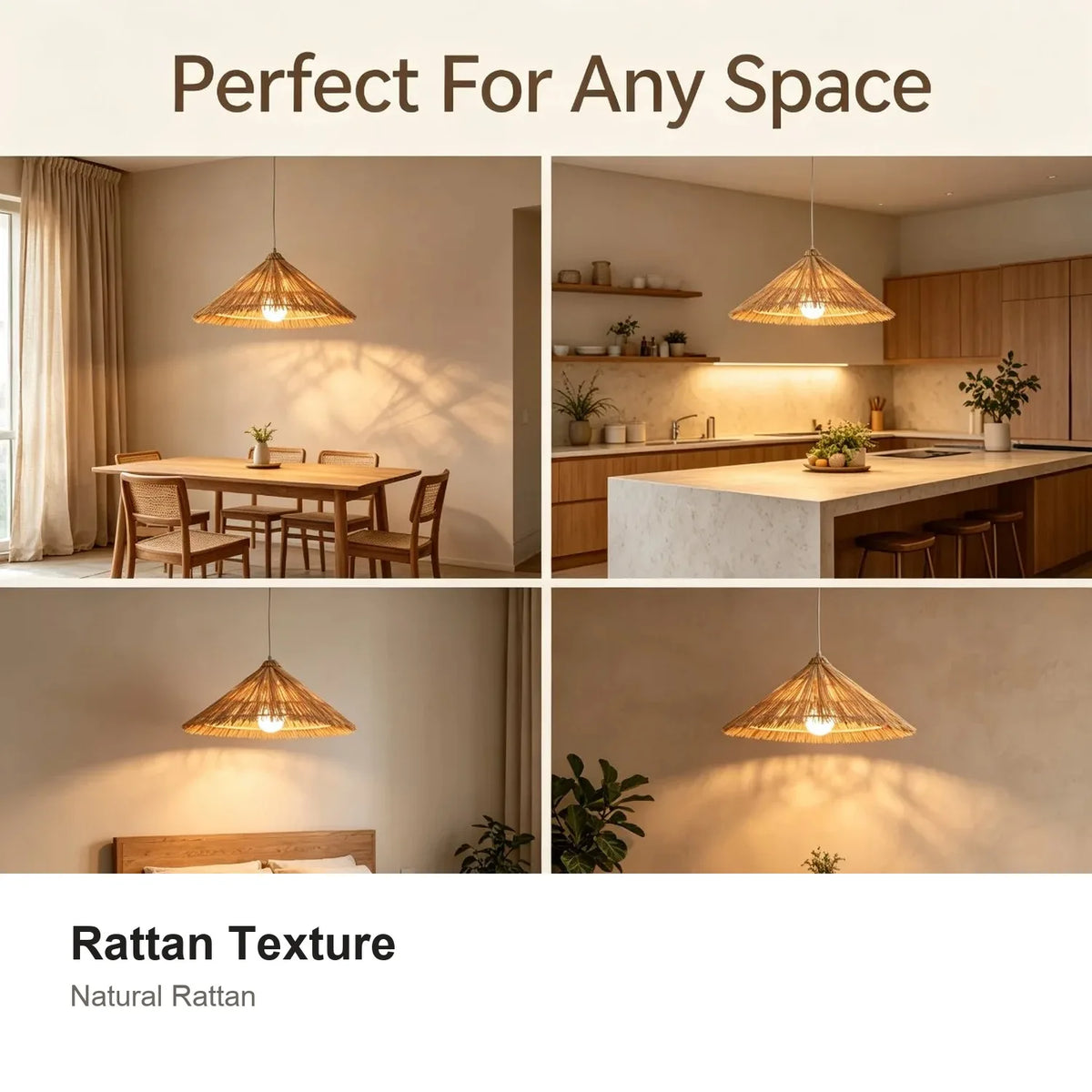 50CM Rattan Pendant Light