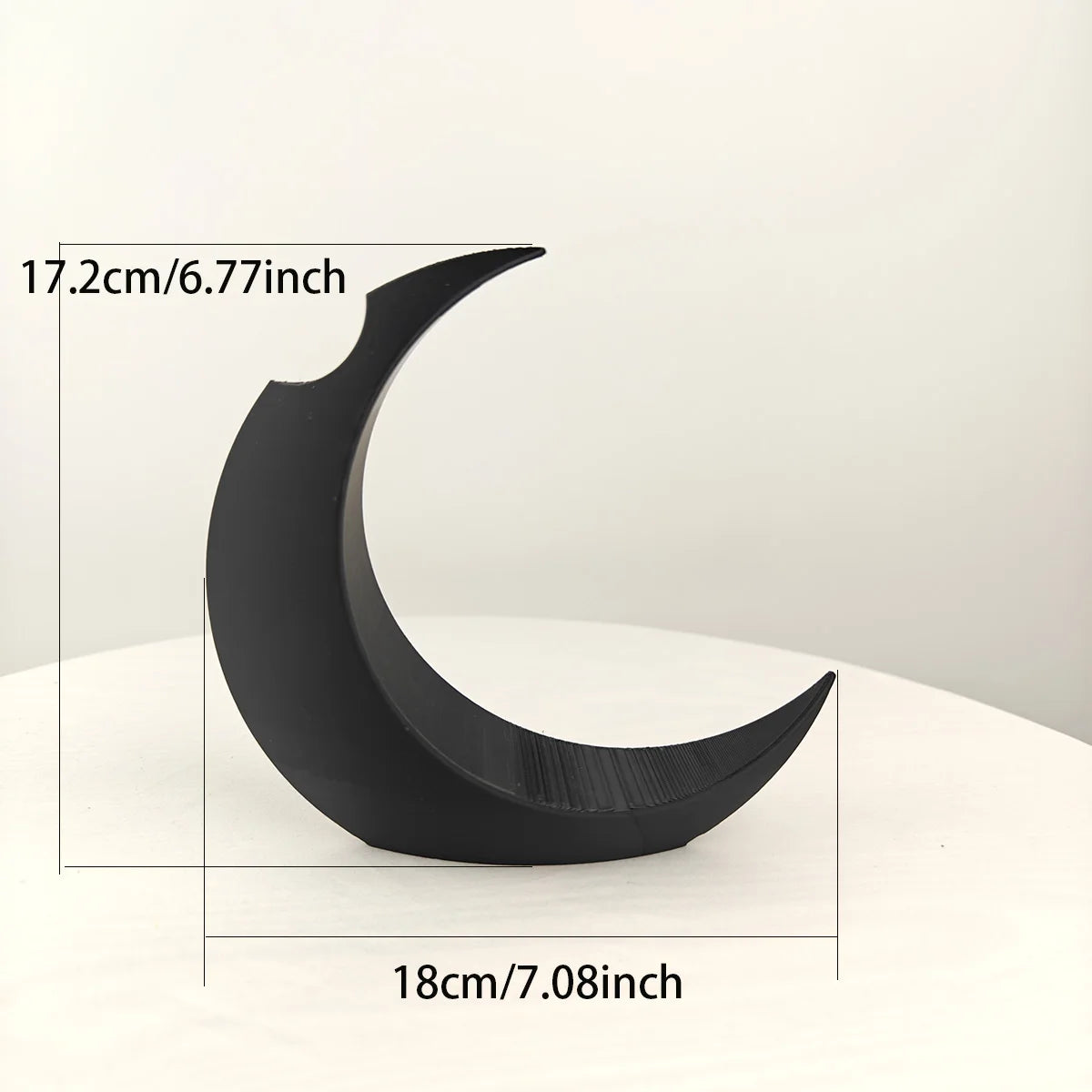 Gothic 3D printed moon vase Halloween wedding dried flower décor