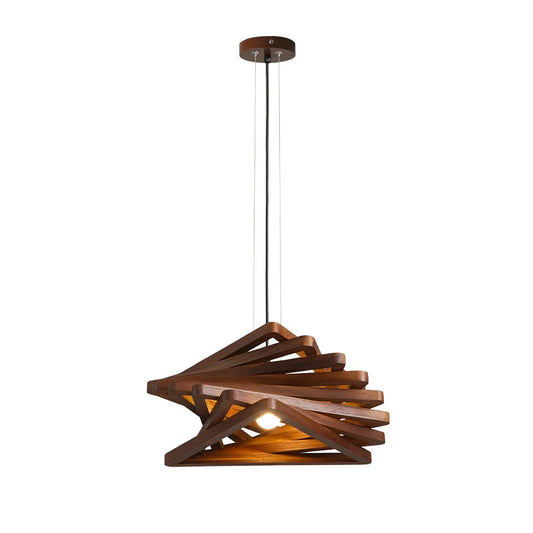 Solid Wood Pendant Light