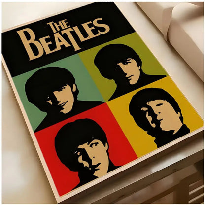 The Beatles Classic Rock Music Canvas Wall Art