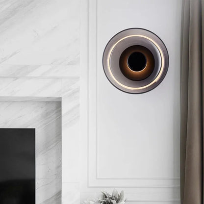 glass wall sconce, close-up of shade and hardware detail