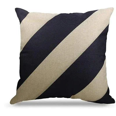 Cotton Linen Throw Pillow Cover — styling detail